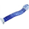 Generique Gode en verre Blue Wave 17.5 x 2.6 cm